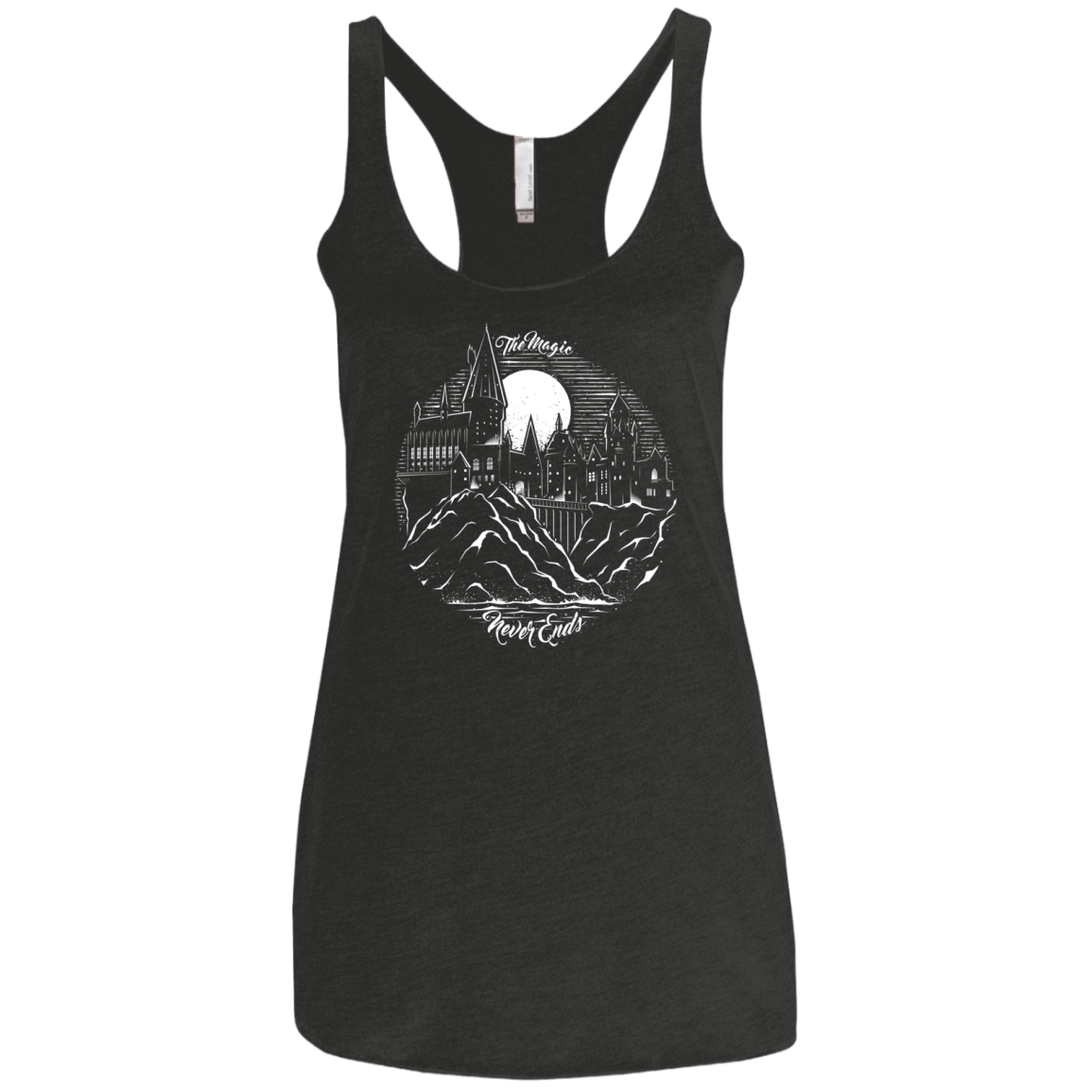 T-Shirts Vintage Black / X-Small The Magic Never Ends Women's Triblend Racerback Tank