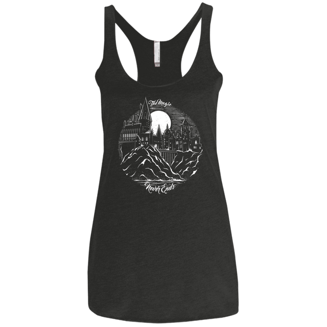 T-Shirts Vintage Black / X-Small The Magic Never Ends Women's Triblend Racerback Tank
