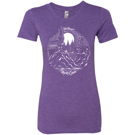 T-Shirts Purple Rush / Small The Magic Never Ends Women's Triblend T-Shirt