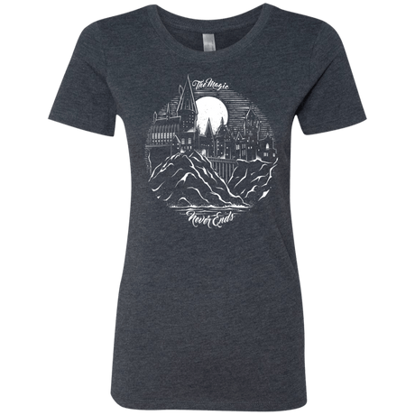 T-Shirts Vintage Navy / Small The Magic Never Ends Women's Triblend T-Shirt