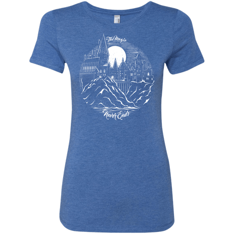 T-Shirts Vintage Royal / Small The Magic Never Ends Women's Triblend T-Shirt