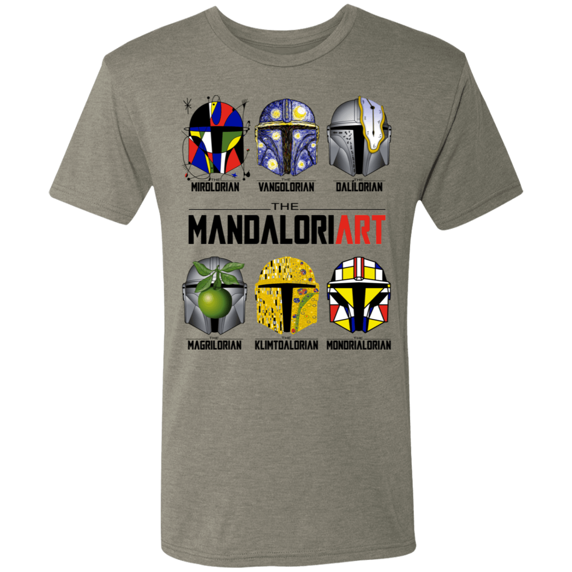 T-Shirts Venetian Grey / S The Mandaloriart Men's Triblend T-Shirt