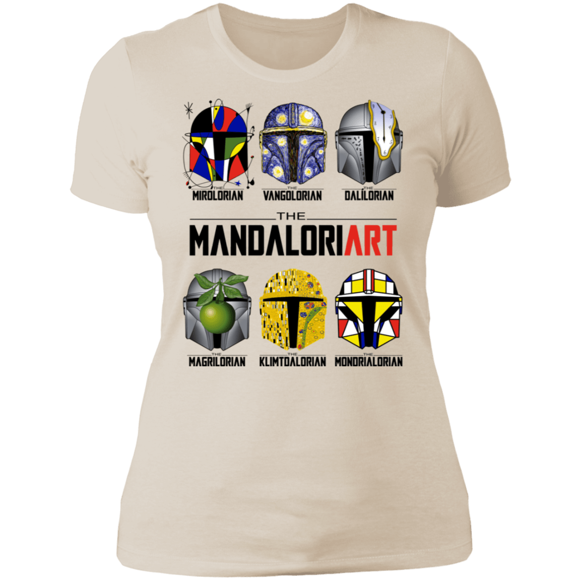 T-Shirts Ivory/ / S The Mandaloriart Women's Premium T-Shirt