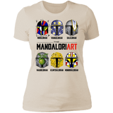 T-Shirts Ivory/ / S The Mandaloriart Women's Premium T-Shirt