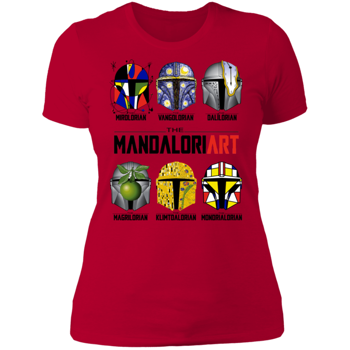 T-Shirts Red / S The Mandaloriart Women's Premium T-Shirt