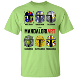 T-Shirts Mint Green / YXS The Mandaloriart Youth T-Shirt