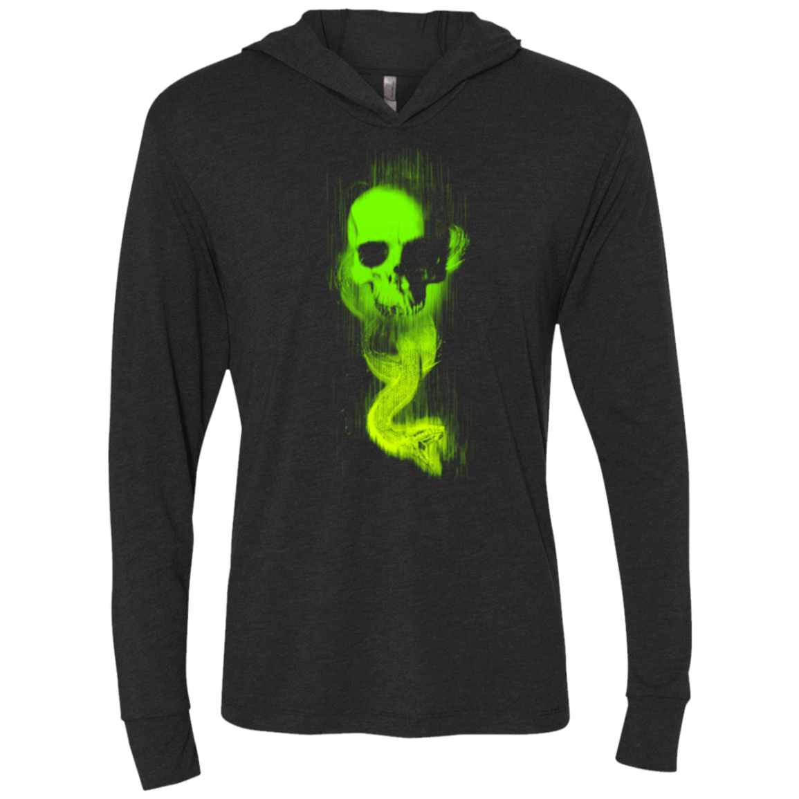 T-Shirts Vintage Black / X-Small THE MARK Triblend Long Sleeve Hoodie Tee