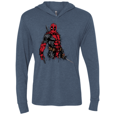 T-Shirts Indigo / X-Small The Merc (2) Triblend Long Sleeve Hoodie Tee