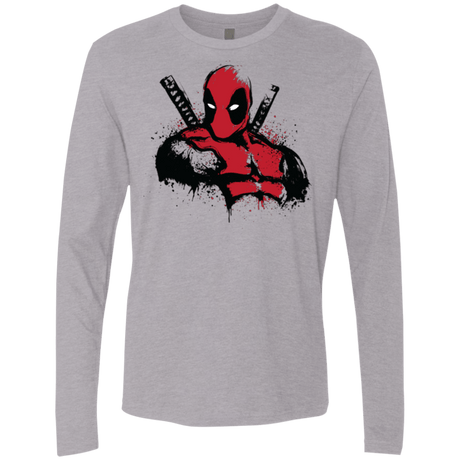T-Shirts Heather Grey / Small The Merc in Red Men's Premium Long Sleeve