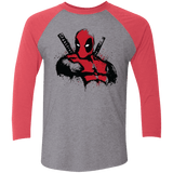 T-Shirts Premium Heather/ Vintage Red / X-Small The Merc in Red Men's Triblend 3/4 Sleeve