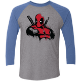 T-Shirts Premium Heather/ Vintage Royal / X-Small The Merc in Red Men's Triblend 3/4 Sleeve