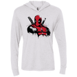 T-Shirts Heather White / X-Small The Merc in Red Triblend Long Sleeve Hoodie Tee