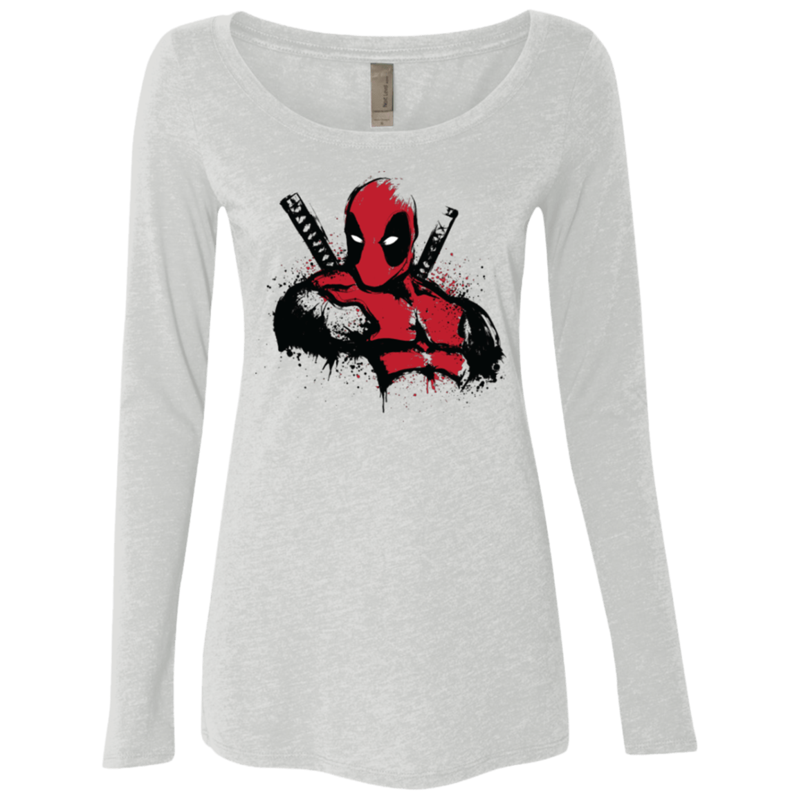 T-Shirts Heather White / Small The Merc in Red Women's Triblend Long Sleeve Shirt