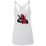 T-Shirts Heather White / X-Small The Merc in Red Women's Triblend Racerback Tank