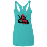 T-Shirts Tahiti Blue / X-Small The Merc in Red Women's Triblend Racerback Tank