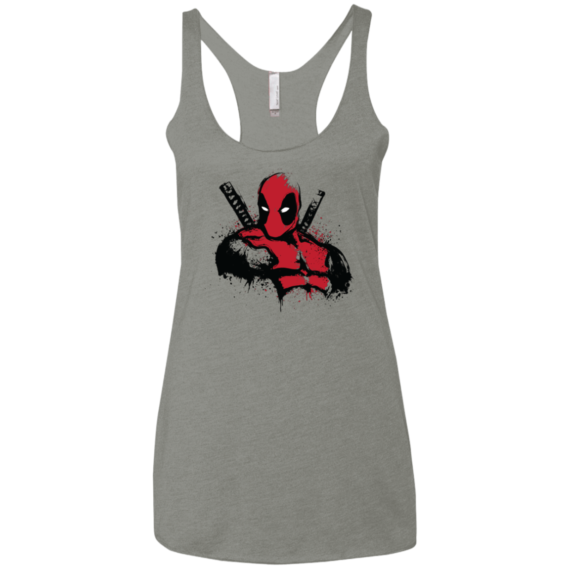 T-Shirts Venetian Grey / X-Small The Merc in Red Women's Triblend Racerback Tank