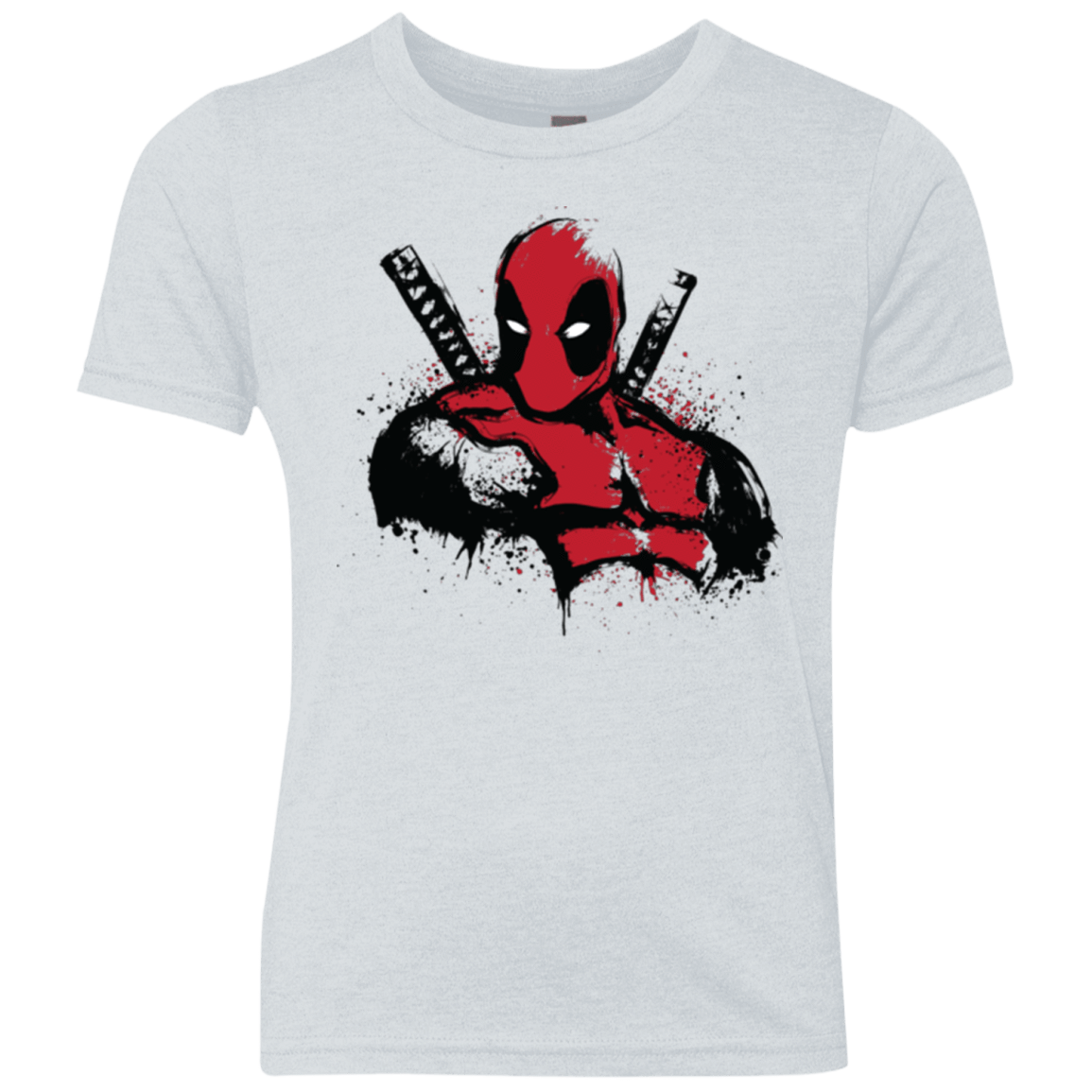 T-Shirts Heather White / YXS The Merc in Red Youth Triblend T-Shirt