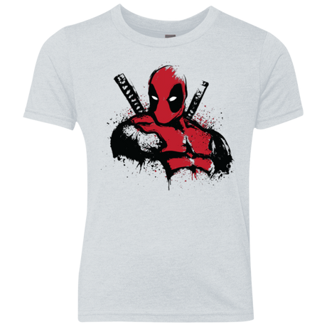 T-Shirts Heather White / YXS The Merc in Red Youth Triblend T-Shirt
