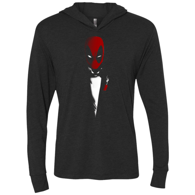 T-Shirts Vintage Black / X-Small The Mercenary Triblend Long Sleeve Hoodie Tee