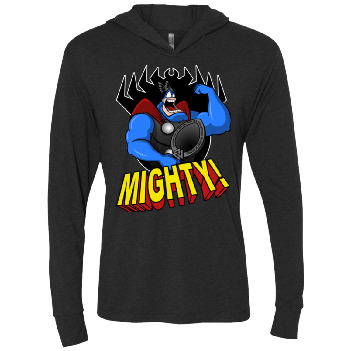 T-Shirts Vintage Black / X-Small The Mighty Tick Triblend Long Sleeve Hoodie Tee