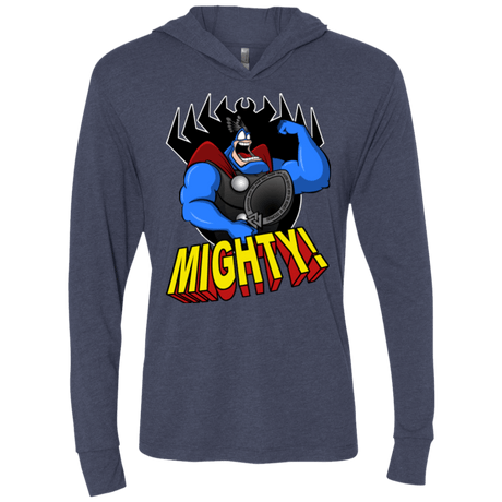 T-Shirts Vintage Navy / X-Small The Mighty Tick Triblend Long Sleeve Hoodie Tee