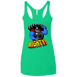 T-Shirts Envy / X-Small The Mighty Tick Women's Triblend Racerback Tank
