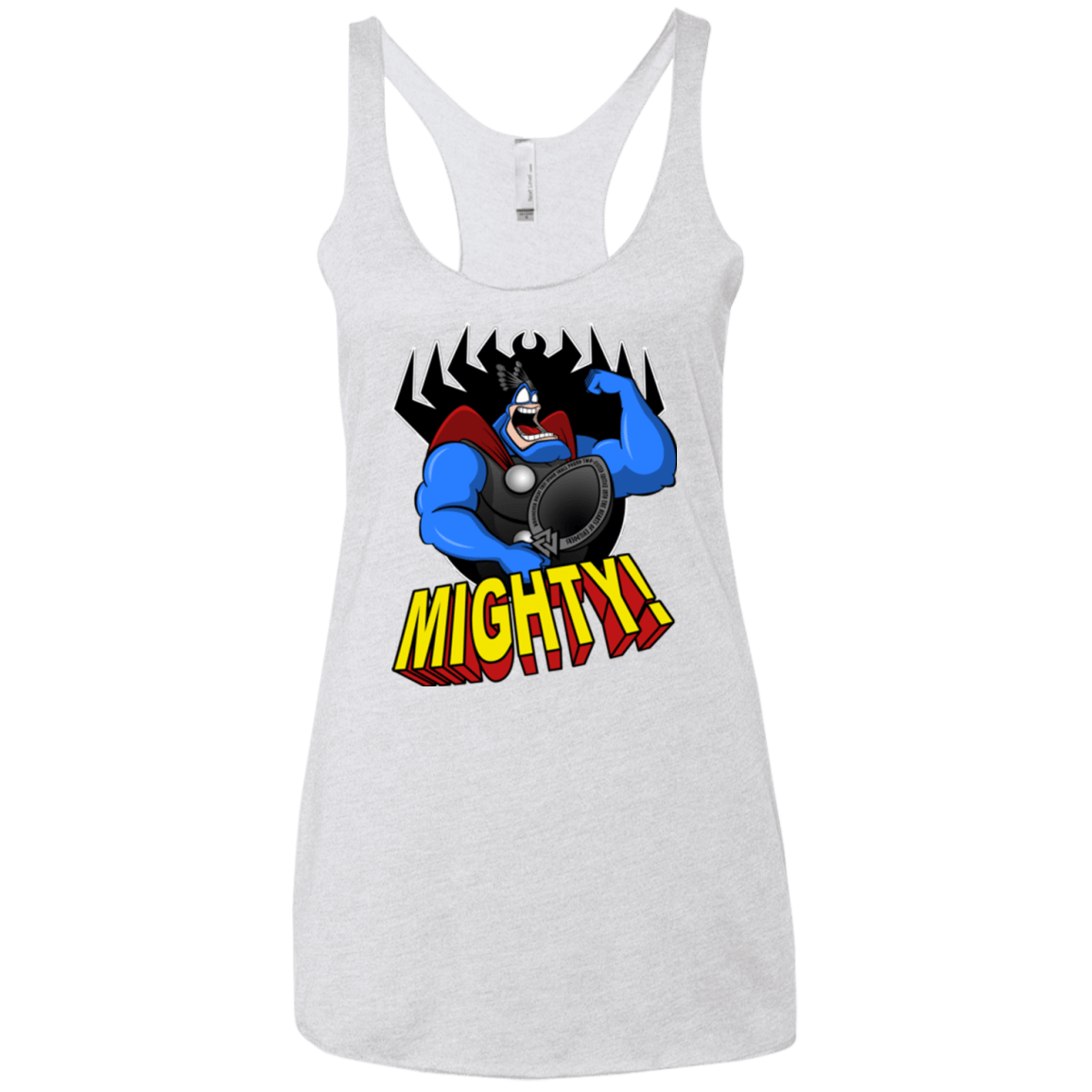 T-Shirts Heather White / X-Small The Mighty Tick Women's Triblend Racerback Tank