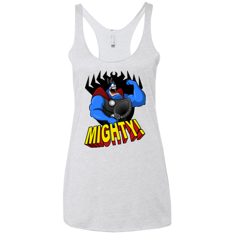 T-Shirts Heather White / X-Small The Mighty Tick Women's Triblend Racerback Tank