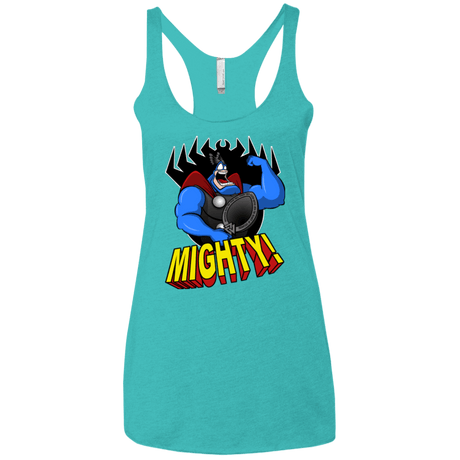 T-Shirts Tahiti Blue / X-Small The Mighty Tick Women's Triblend Racerback Tank