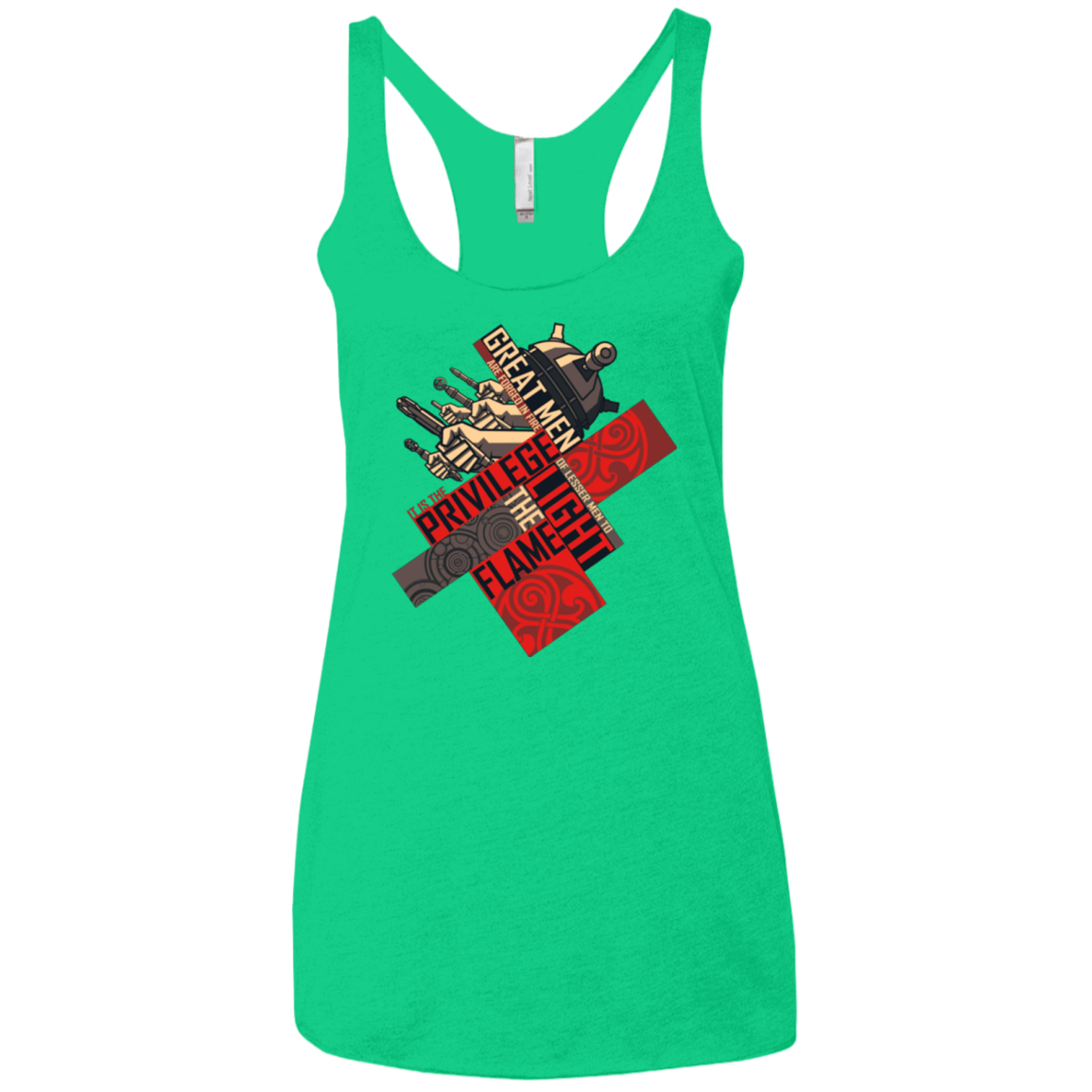 T-Shirts Envy / X-Small the moment Women's Triblend Racerback Tank