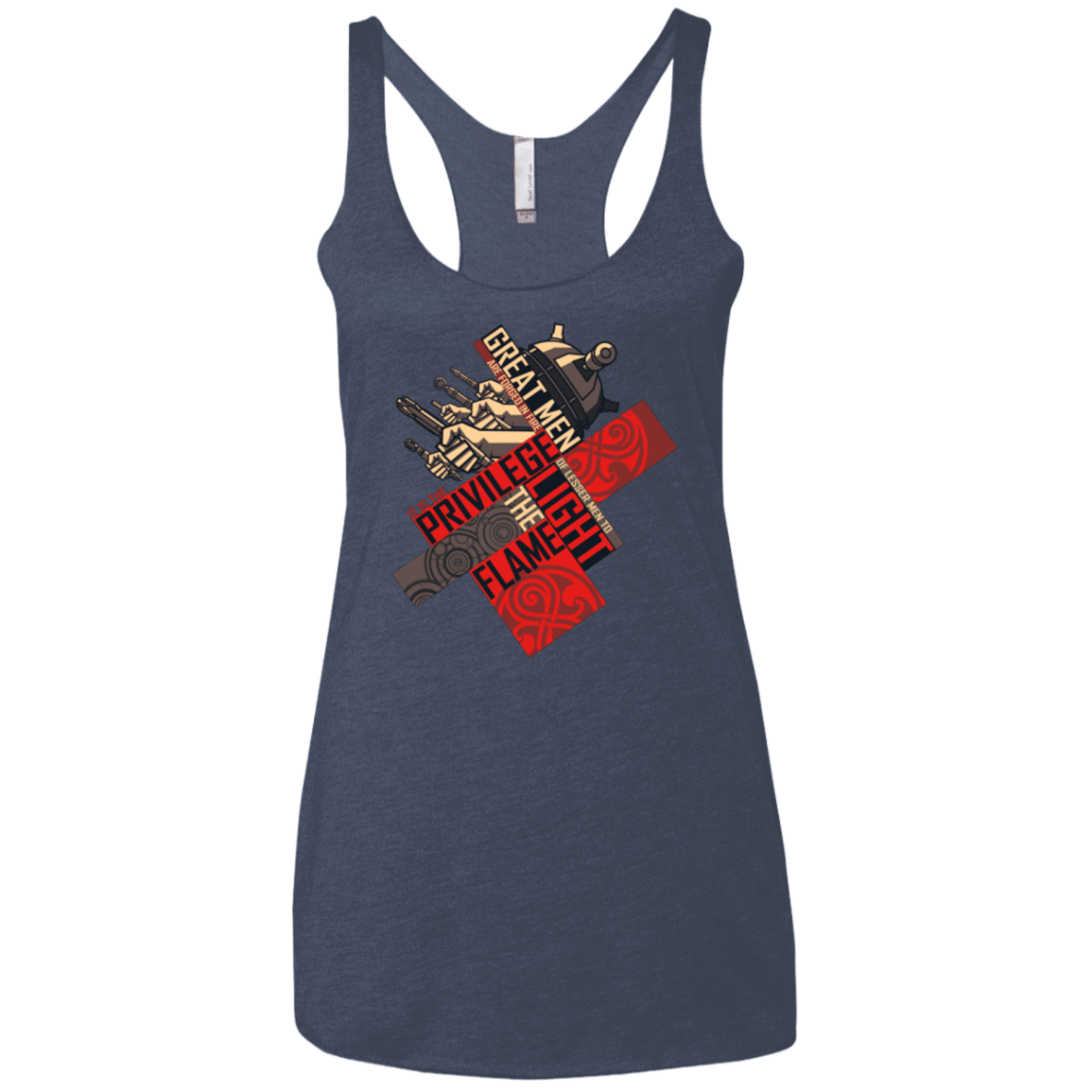 T-Shirts Vintage Navy / X-Small the moment Women's Triblend Racerback Tank
