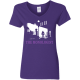 T-Shirts Purple / S The Monologist Women's V-Neck T-Shirt