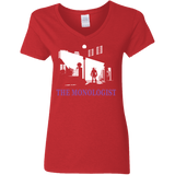 T-Shirts Red / S The Monologist Women's V-Neck T-Shirt