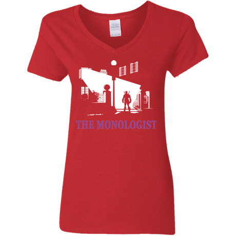 T-Shirts Red / S The Monologist Women's V-Neck T-Shirt