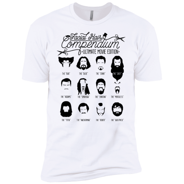 T-Shirts White / YXS The Movie Facial Hair Compendium Boys Premium T-Shirt