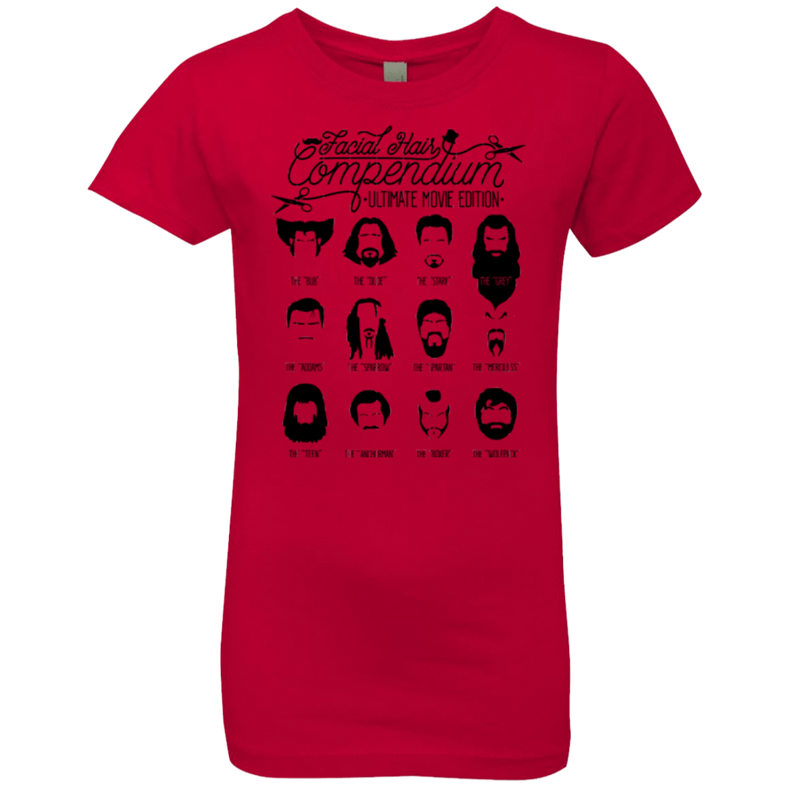 T-Shirts Red / YXS The Movie Facial Hair Compendium Girls Premium T-Shirt