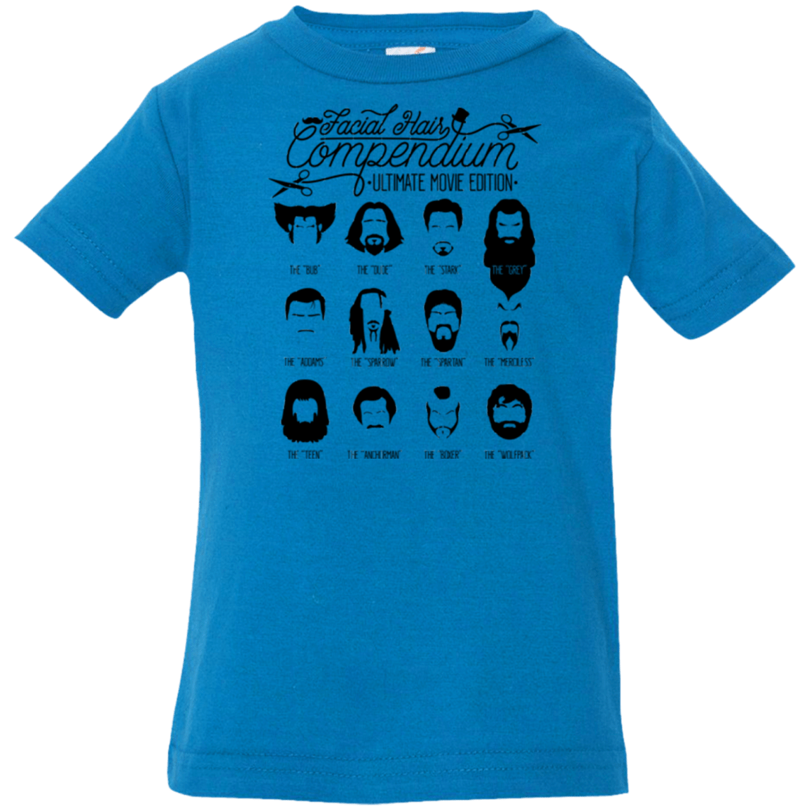 T-Shirts Cobalt / 6 Months The Movie Facial Hair Compendium Infant Premium T-Shirt