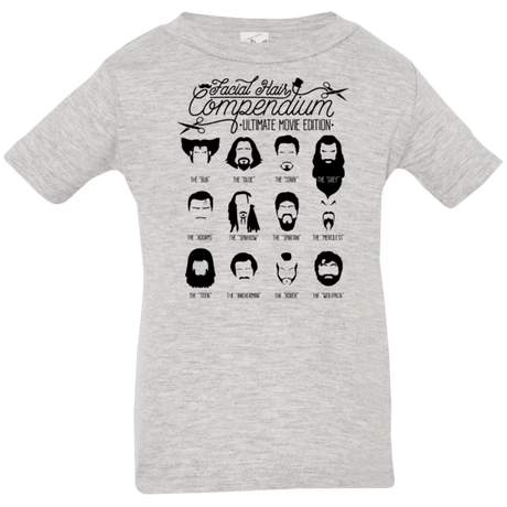 T-Shirts Heather Grey / 6 Months The Movie Facial Hair Compendium Infant Premium T-Shirt