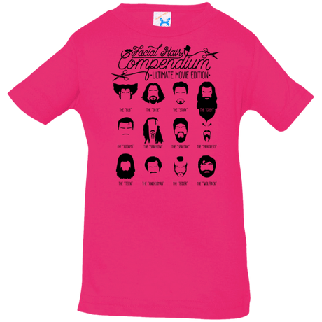 T-Shirts Hot Pink / 6 Months The Movie Facial Hair Compendium Infant Premium T-Shirt