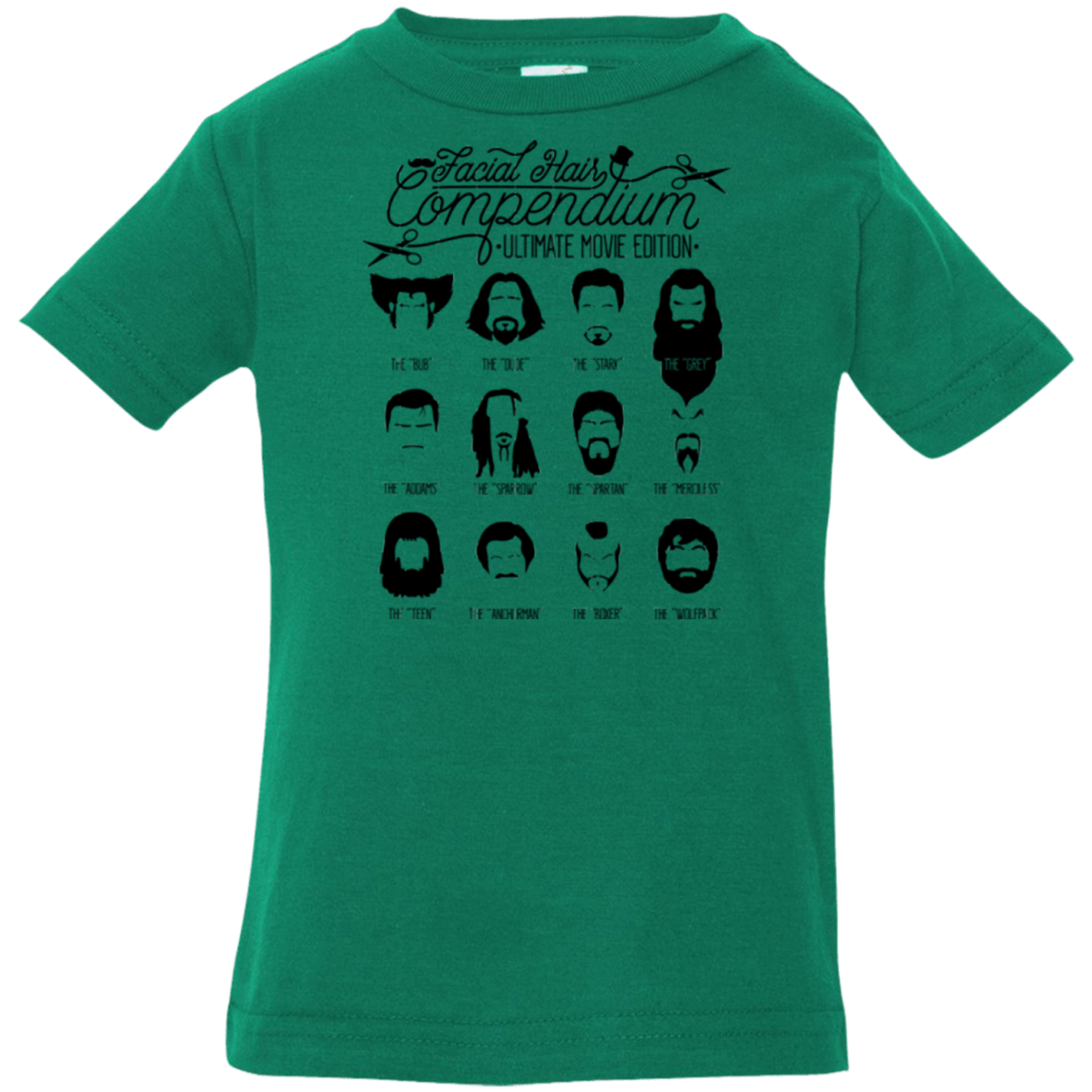 T-Shirts Kelly / 6 Months The Movie Facial Hair Compendium Infant Premium T-Shirt