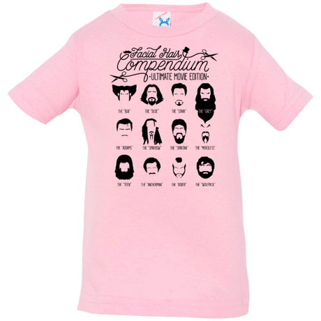 T-Shirts Pink / 6 Months The Movie Facial Hair Compendium Infant Premium T-Shirt