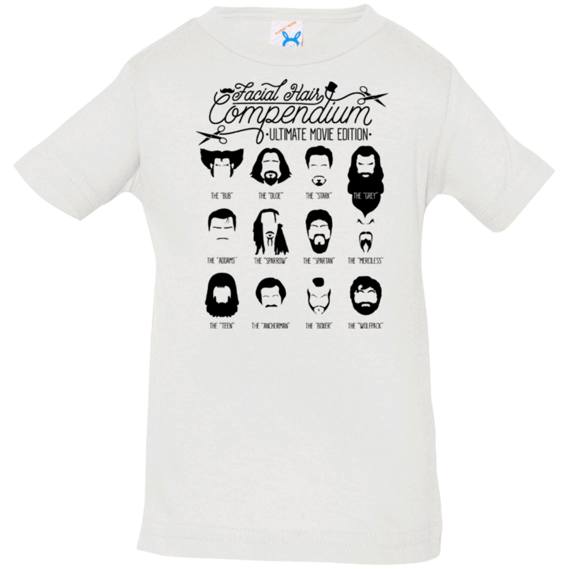T-Shirts White / 6 Months The Movie Facial Hair Compendium Infant Premium T-Shirt