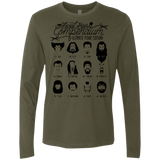 T-Shirts Military Green / Small The Movie Facial Hair Compendium Men's Premium Long Sleeve