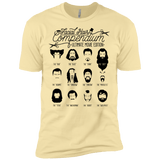 T-Shirts Banana Cream / X-Small The Movie Facial Hair Compendium Men's Premium T-Shirt