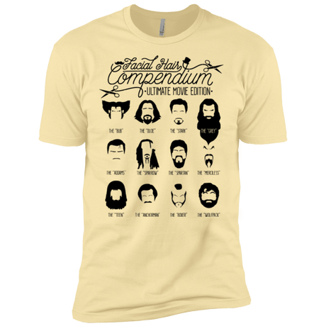 T-Shirts Banana Cream / X-Small The Movie Facial Hair Compendium Men's Premium T-Shirt
