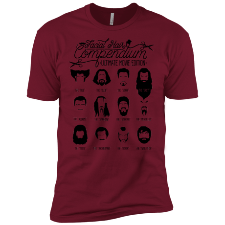 T-Shirts Cardinal / X-Small The Movie Facial Hair Compendium Men's Premium T-Shirt