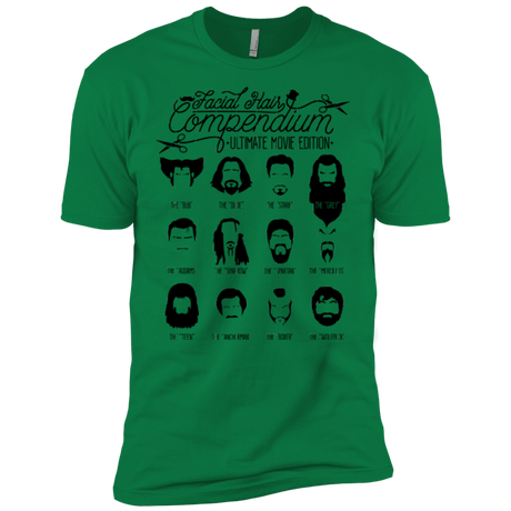 T-Shirts Kelly Green / X-Small The Movie Facial Hair Compendium Men's Premium T-Shirt