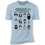 T-Shirts Light Blue / X-Small The Movie Facial Hair Compendium Men's Premium T-Shirt