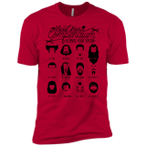 T-Shirts Red / X-Small The Movie Facial Hair Compendium Men's Premium T-Shirt