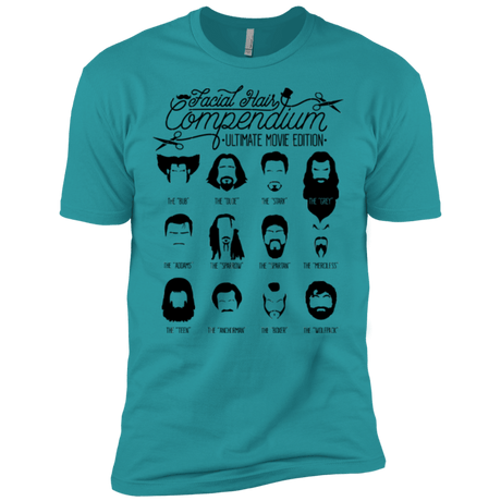 T-Shirts Tahiti Blue / X-Small The Movie Facial Hair Compendium Men's Premium T-Shirt